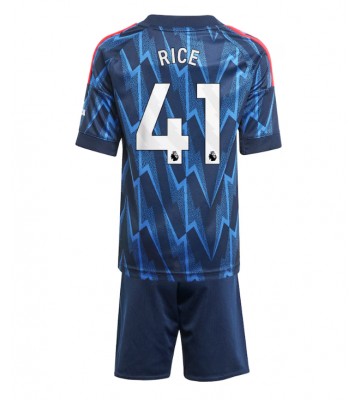 Arsenal Declan Rice #41 Udebanetrøje Børn 2025-26 Kortærmet (+ Korte bukser)